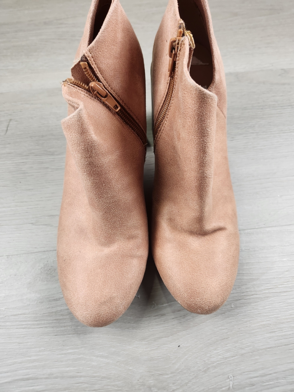 Report Mauve Suede Side-Zip Ankle Booties